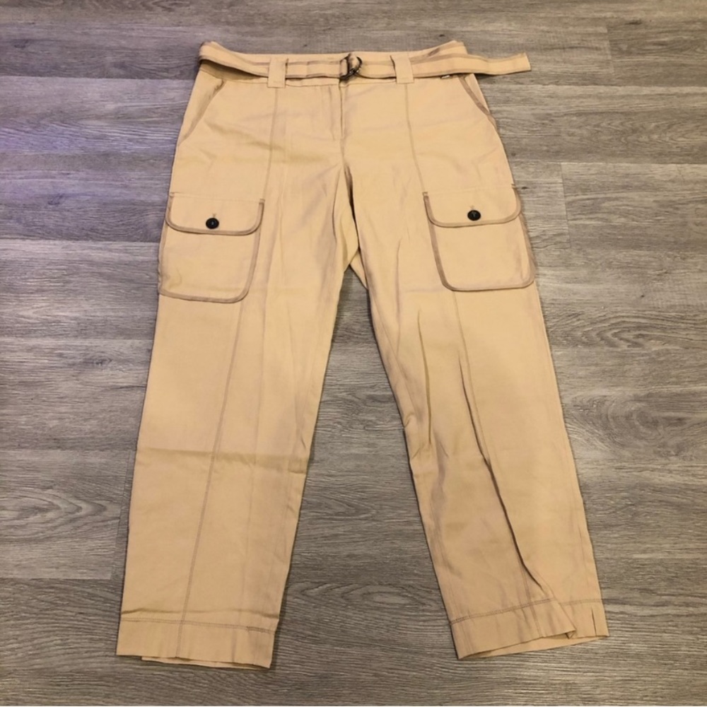 St John Cropped Carpenter Cargo Pants Size 6